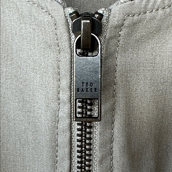 Ted Baker London Men's Cotton Blend Bomber Jacket Stone Ted Size 5 / US Size XL - Picture 4 of 16